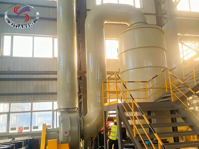 Purificador &uacute;mido para planta de processamento mineral