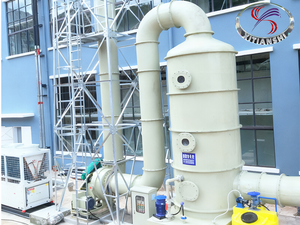 Torre de lavagem de gases residuais